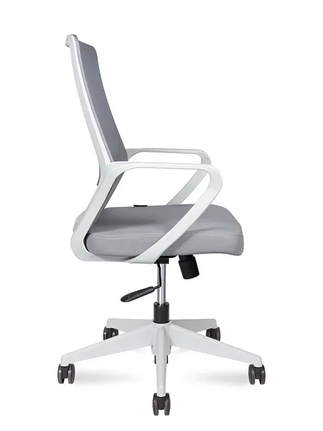 Кресло офисное / Pino grey LB / серый пластик / серая ткань / серая ткань - Вид 3