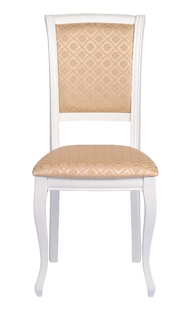 Обеденная группа стол Элат D90(130)х90х76 Белый и 4 стула Арктос Белый/Бежевый жаккард - Вид 8