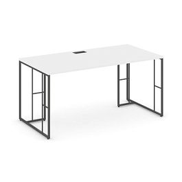 Rift Direct Стол руководителя RF.SR-023 Белый Бриллиант/Металл Антрацит 1380*800*750 - Фото предпросмотра