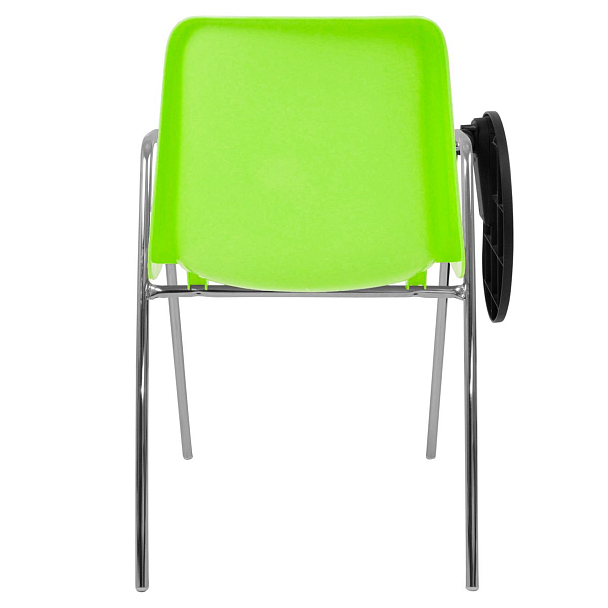 Стул Vicenza (4 ножки с подлокотниками + столик TLT), каркас хром, салатовый, РП+ИК - Вид 3