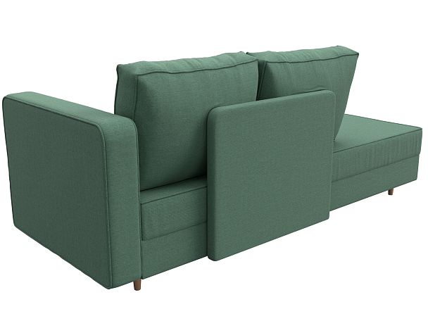 Кушетка Прайм правая Рогожка зеленый - Вид 6