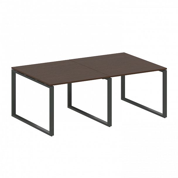 Стол для переговоров "Metal System" БО.ПРГ-2.1 венге/антрацит - Вид 1