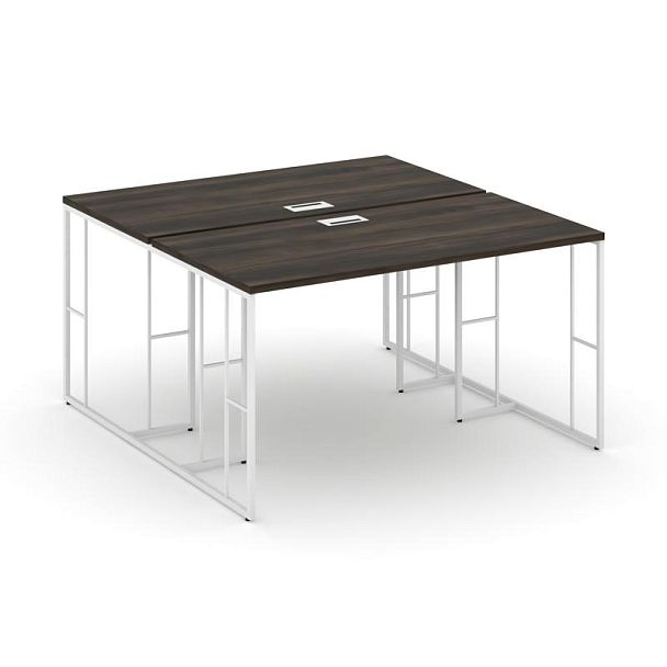 Rift Рабочая станция RF.DRS-014 Дуб Мали/Металл Белый 1580*1432*750 - Вид 1