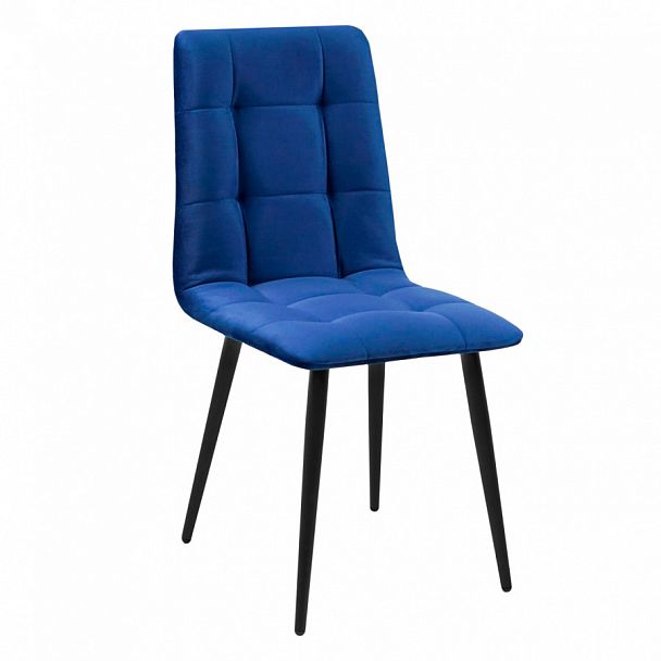 Стул Olys, велюр синий, ножки металл - Вид 1