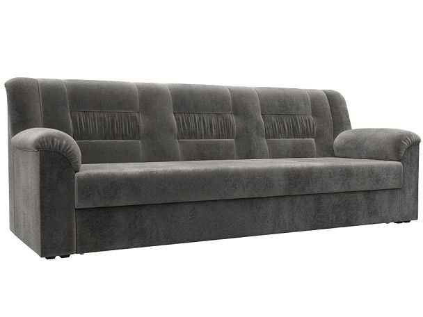 Диван прямой Карелия Велюр серый - Вид 1