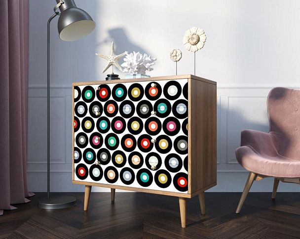 Комод Berber пять ящиков 37 принт арт BB36/Print_37 - Вид 3