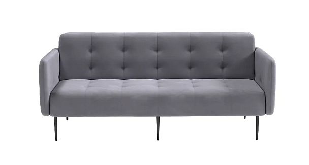 Monaco диван-кровать прямой с подлокотниками, трехместный, бархат 03 - Вид 2