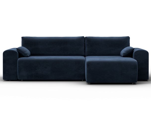 Диван угловой Лига-099 угол универсальный Велюр синий - Вид 2