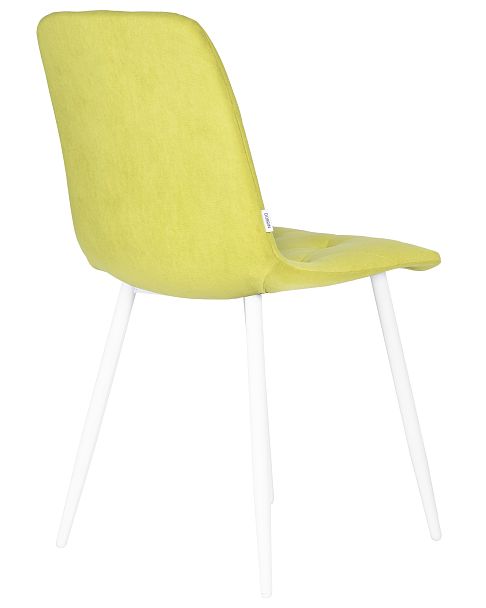 Стул обеденный DOBRIN CHILLY ROMBO (Лайм Simple 14, основание белый) - Вид 4