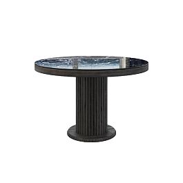 Стол Denver 110+40, круглый раздвижной, глянец - Фото предпросмотра