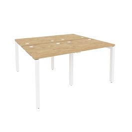 Onix Рабочая станция на П-образном м/к O.MP-D.RS-4.0.7 Тиквуд светлый/Белый металл 1560*1475*750 - Фото предпросмотра