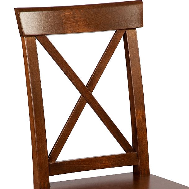 Стул деревянный с жестким сиденьем Бергольф Темный орех - Вид 7