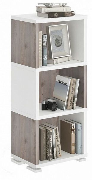 Стеллаж-колонка Домино СБ-15/3 Белый/Нельсон - Вид 2