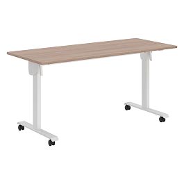 Стол складной CST 1565 Ясень Шимо/Белый 1550х650х750 IMAGO MOBILE LITE - Фото предпросмотра