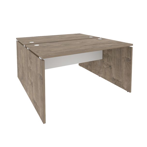 Onix Рабочая станция O.D.RS-2.3.7 Тиквуд темный/Белый бриллиант 1380*1475*750 - Вид 1