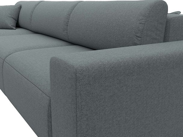 Диван угловой Лига-036 НПБ Классик Лонг левый угол Рогожка серый - Вид 4