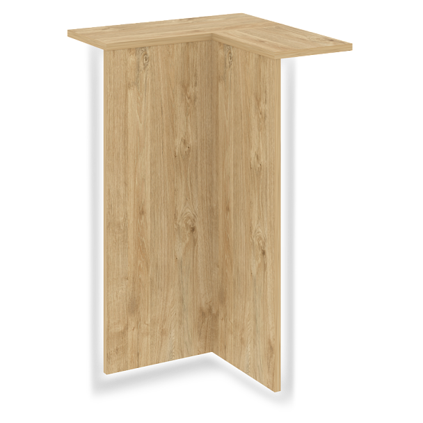 Onix Колонна угловая с подсветкой внутренняя левая О.R-KU.VNU.S (L) Тиквуд светлый 759*759*1175 - Вид 1