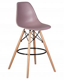Стул барный DOBRIN DSW BAR (ножки светлый бук, цвет сиреневый (P-04)) - Фото предпросмотра