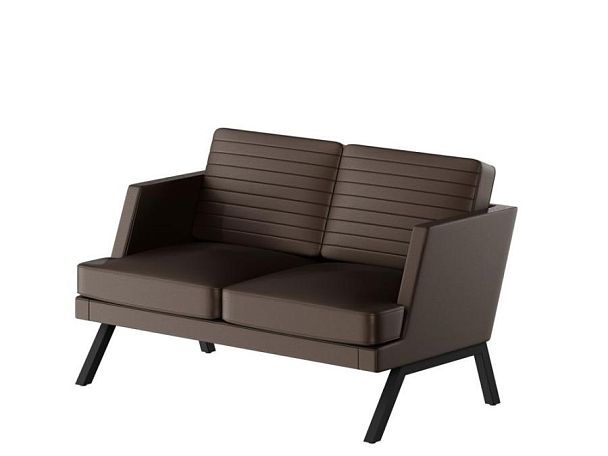 Aldo Диван двухместный ALD-02L Линкольн 221/Металл Черный 1430*875*890 - Вид 1