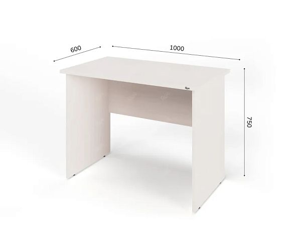 ЛАЙТ / LIGHT RLG001-10x6 Прямоугольный стол 100x60x75 Дуб Молочный - Вид 2