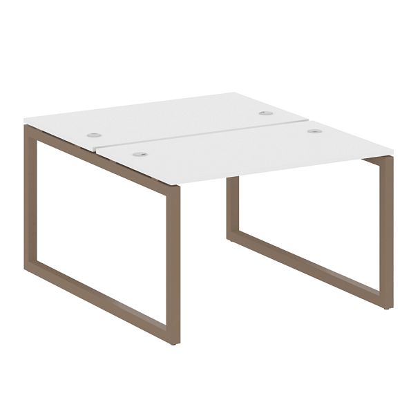 Metal System Quattro Р. ст. на О-образном м/к 50БО.РАС-СП-2.2 Белый/Мокко металл 1200*1475*750 - Вид 1