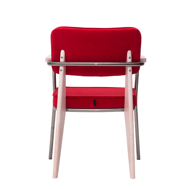 Стул Mix, велюр Teddy 644, ножки бук морилка белая - Вид 5