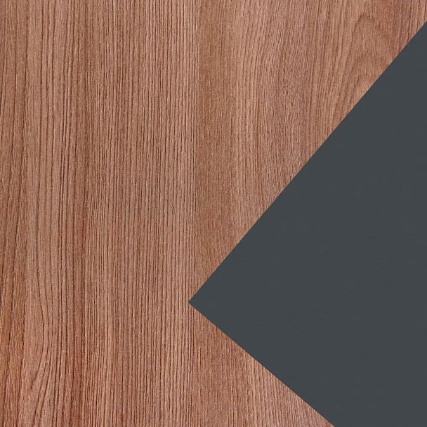 Стол руководителя правый KZP-18R Темный шимо/Графит 1800x2000x750 Кортез - Вид 2