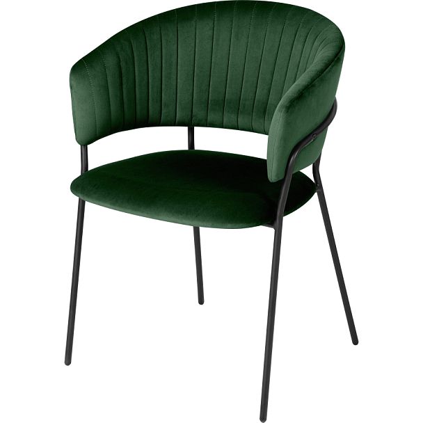Комплект кухонных стульев Даксон зеленый велюр/черный, 2 шт. - Вид 1