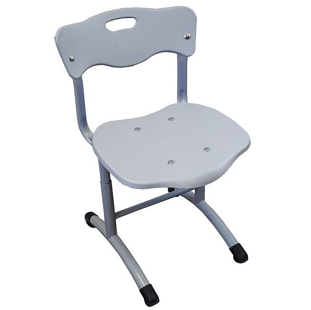 Школьный стул Stand up (каркас гнутые ножки, пластик RUS), серый, гр.2-5 - Вид 1