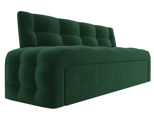 Диван кухонный прямой Люксор Велюр зеленый - Вид 3