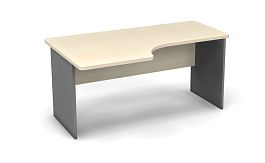 Стол эргономичный L,R 1600 Берлин Береза Майнау/Серый СУ 160.95 L/R - Фото предпросмотра