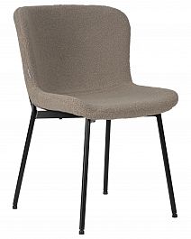 Стул обеденный DOBRIN MILO (черные ножки, бежевый букле (UF992-04)) - Фото предпросмотра