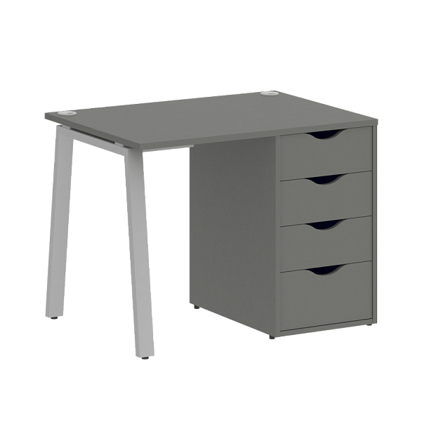Home Office Стол письменный VR.SP-3-98.4.A Металлик/Серый металл 980*720*750 - Вид 1