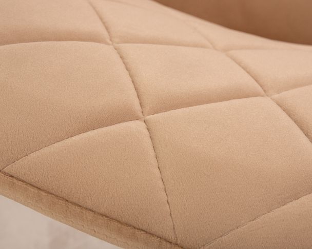 Стул обеденный DOBRIN ROBERT (черные матовые ножки, велюр V108-98 Бежевый) - Вид 8