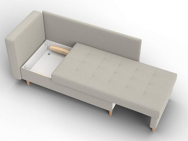 Кушетка Лига-098 Рогожка бежевый - Вид 7