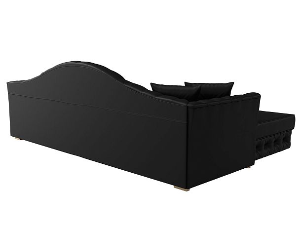 Диван угловой Артис левый угол Экокожа черный - Вид 6