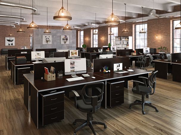 Стол письменный Metal Swift 140x80x75 светлый дуб - Вид 8