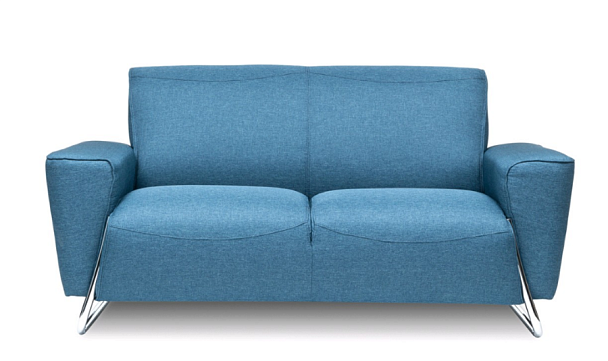 Диван 2-х местный Чикаго 1660*950*840 ткань SWING BLUE "Диваны"  ТО-001947011314 голубой - Вид 1