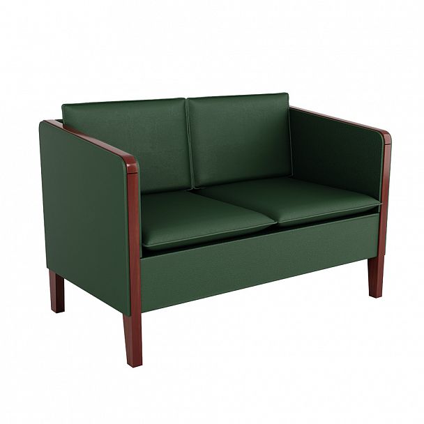 Двухместный диван Brazilia 127,5x71x73 зелёный - Вид 1