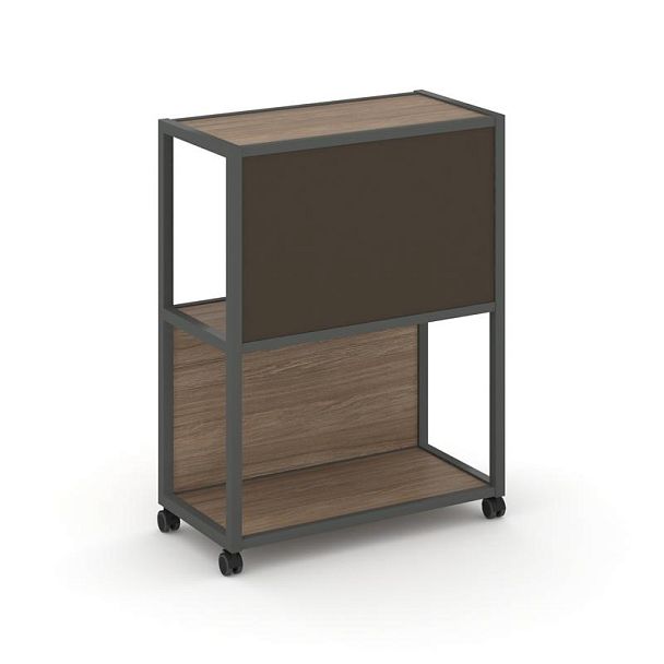 Shelf Mobile Стеллаж 3 уровня 1 секция VR.LT-STK-303.06 Дуб Аризона/Металл Антрацит/W-25 600*400*1046 - Вид 1