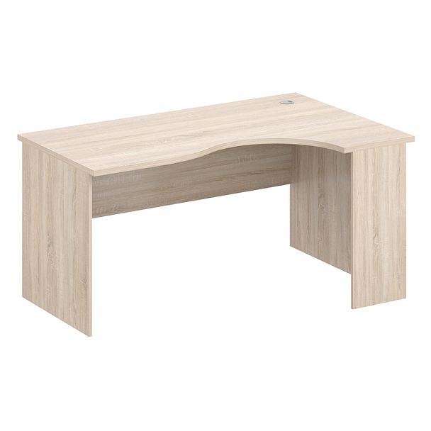 Стол эргономичный правый "Компьютерные столы"  ПК-АРМ-СТЭ155Х100П-В3-966 дуб сонома - Вид 1