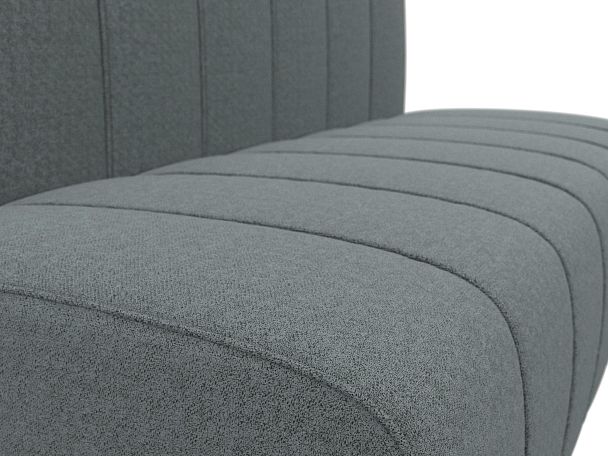 Диван кухонный прямой Ральф Рогожка серый - Вид 4