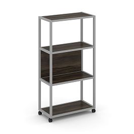 Shelf Mobile Стеллаж 4 уровня 1 секция VR.LT-STK-402.08 Дуб Мали/Металл Серый 800*400*1523 - Фото предпросмотра