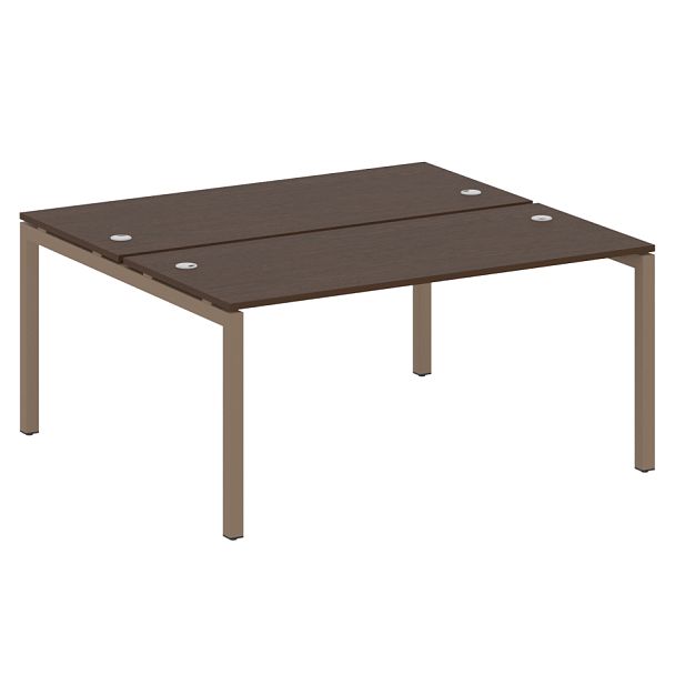 Metal System Quattro Р. ст. на П-образном м/к 50БП.РАС-СП-2.4 Венге/Мокко металл 1600*1475*750 - Вид 1