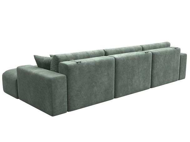 Диван угловой Лига-036 НПБ Классик Лонг правый угол Велюр зеленый - Вид 6