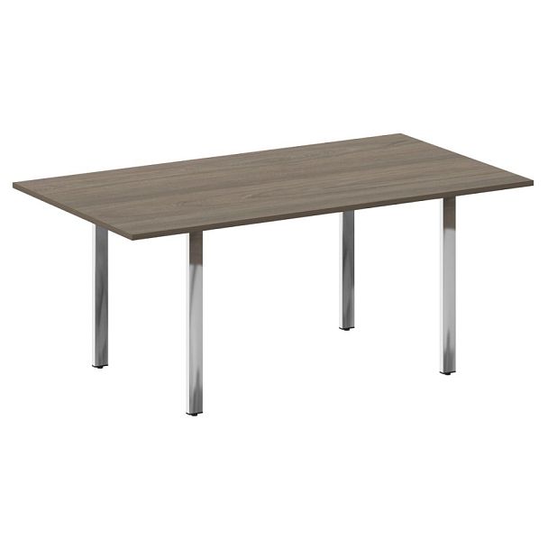 Metal System Direct Стол переговорный на П-обр. м/к БП.ПРГ-180 Вяз/Нерж. сталь 1800*1000*750 - Вид 1