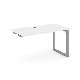 Стайл Проджект Некст / Style Project Next Стол-приставка к опор. элем. SN-59O.OPRS-021 Белый/Металл Серый/Серебро Заглушка 980*800*750 - Фото предпросмотра