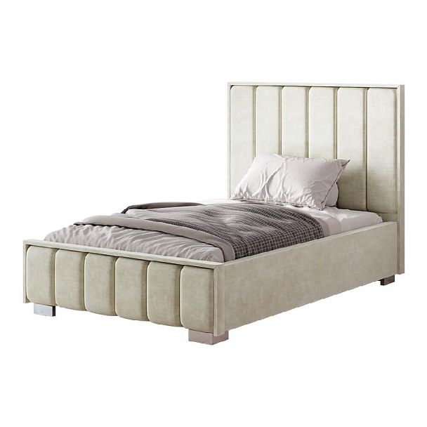 Кровать "Мирабель" КР-06 1,2м под подъемный механизм крем - Вид 1