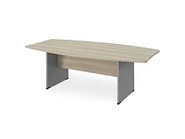 БЕРЛИН / BERLIN Конференц-стол на панельном каркасе 2400х1200х740 Шорвуд/Серый - Фото предпросмотра