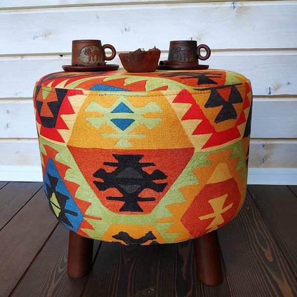 Пуф круглый цветной - Вид 5